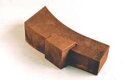 Ungleiche Verbindung, 2007, Corten-Stahl, 7,5 x 29 x 19 cm