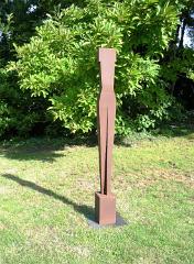 Hesitante, Corten-Stahl, 120 x 12 x 12 cm