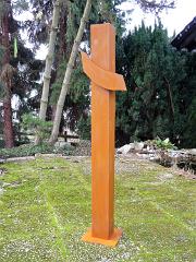 Stele, 2010, Corten-Stahl, 150 x 26 x 26 cm