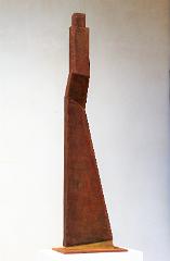 Aurea, 2014, Corten-Stahl und Blattgold, 101 x 28 x 15,5 cm