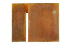 Fragment (couple), 2017, Corten-Stahl, 33 x 40 x 4 cm