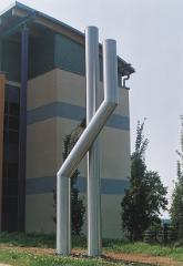 Strassenhaus, Edelstahl, 500x140x60 cm, 2004